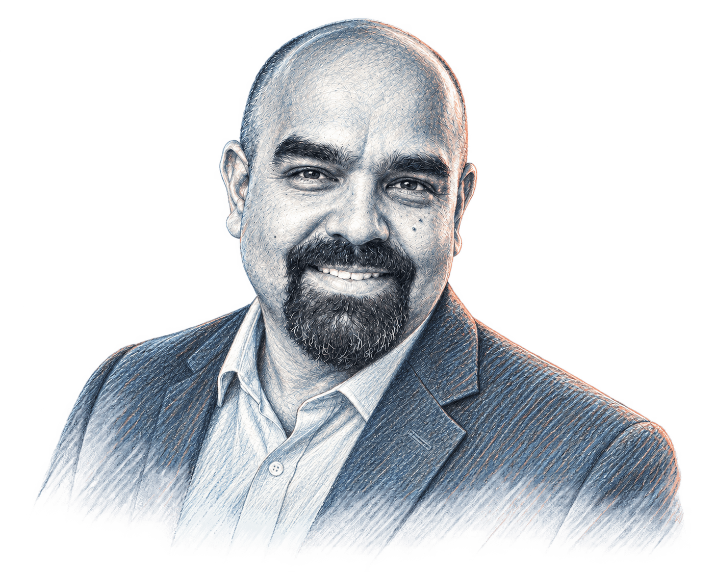 Portrait illustration of Adnan Khan
